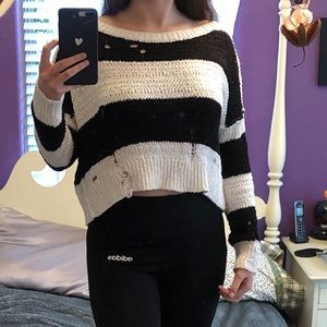 Ripped Short Sweater